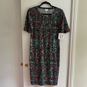 NWT LuLaRoe Julia, Mint Green Pattern